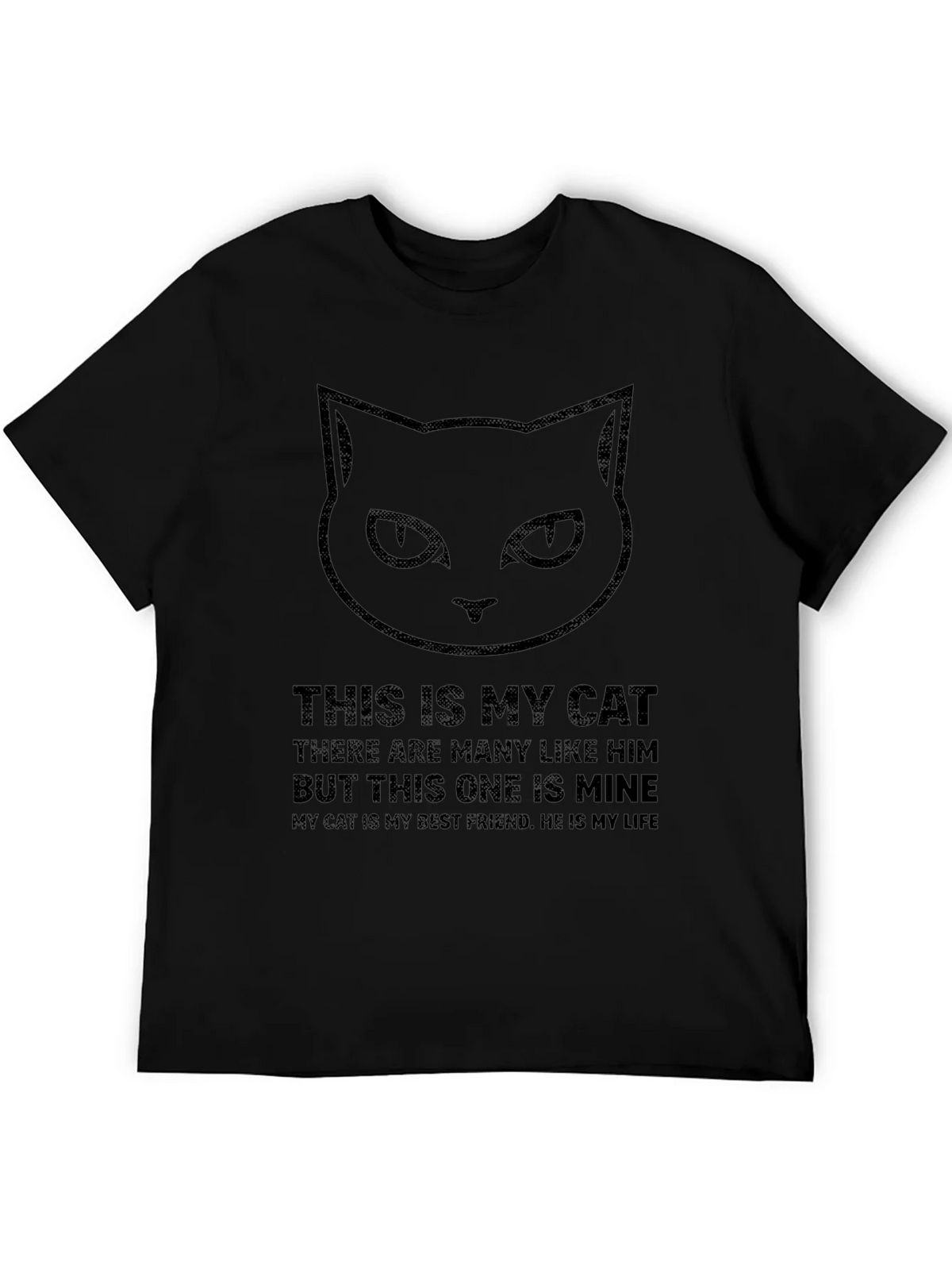 Black Cat Graphic T-Shirt - This Is My Slogan product image 5