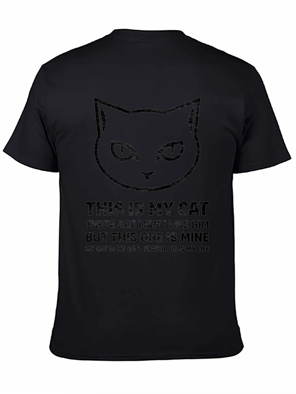 Black Cat Graphic T-Shirt - This Is My Slogan product image 4