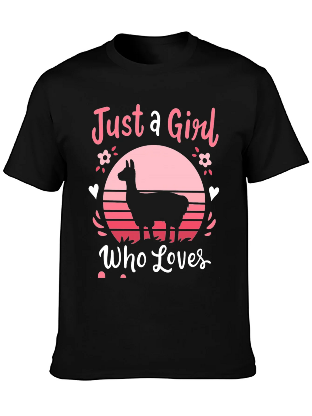 Just A Girl Who Loves Llamas T-Shirt product image 3