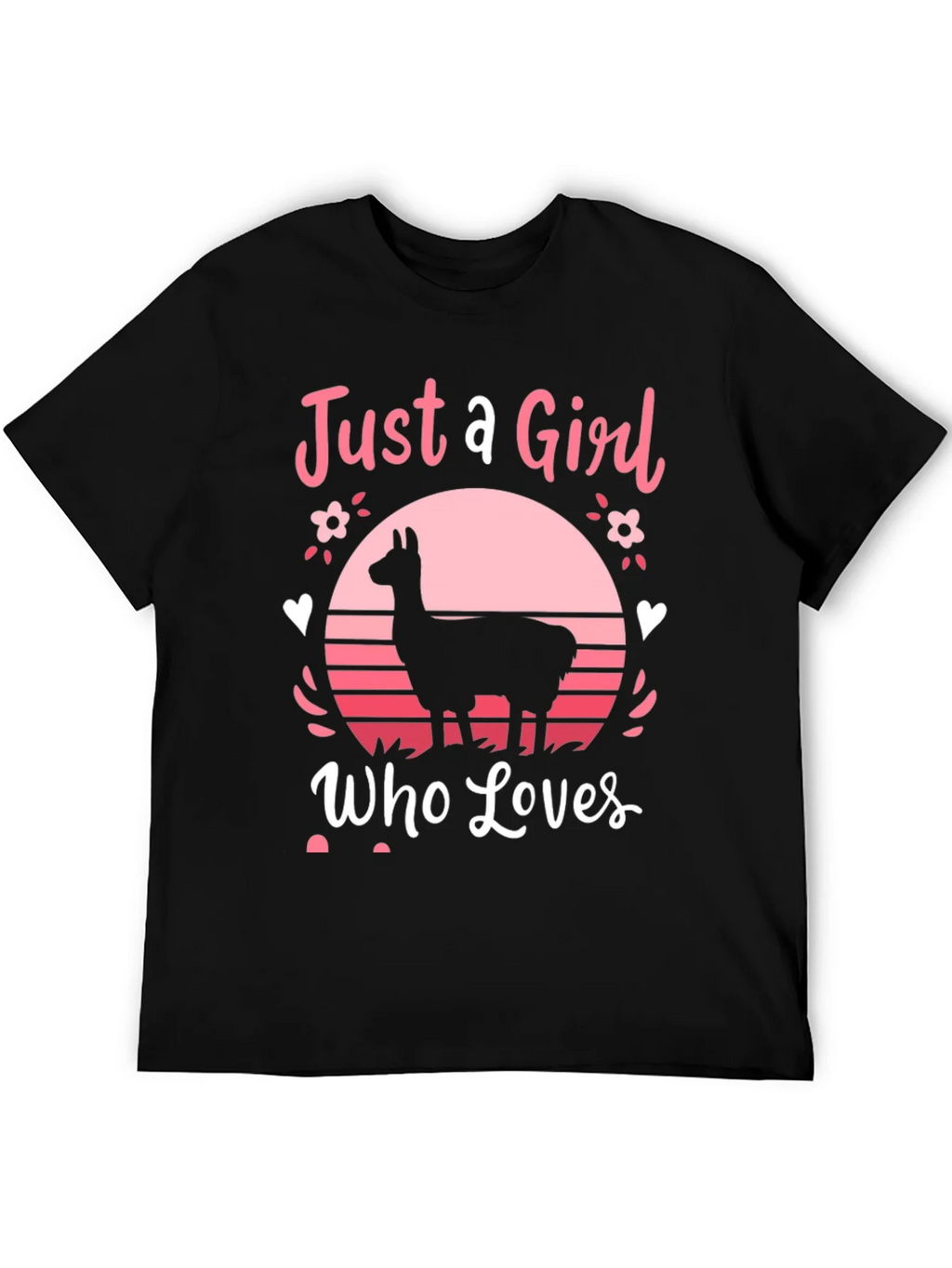Just A Girl Who Loves Llamas T-Shirt product image 5