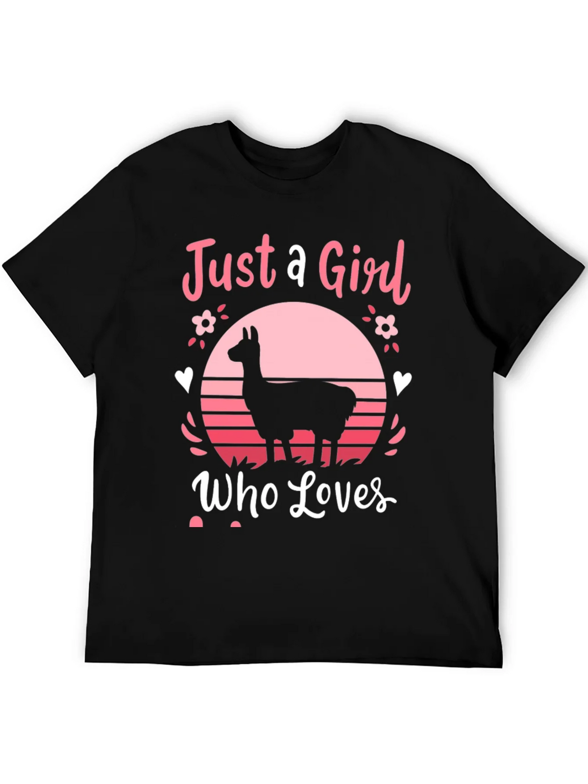 Just A Girl Who Loves Llamas T-Shirt product image 5