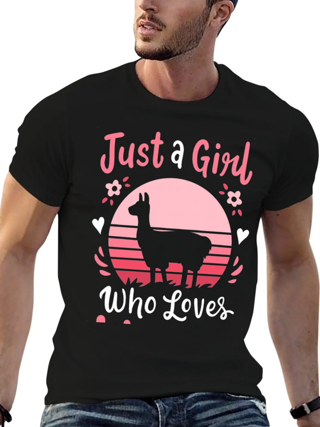 Just A Girl Who Loves Llamas T-Shirt product image 6