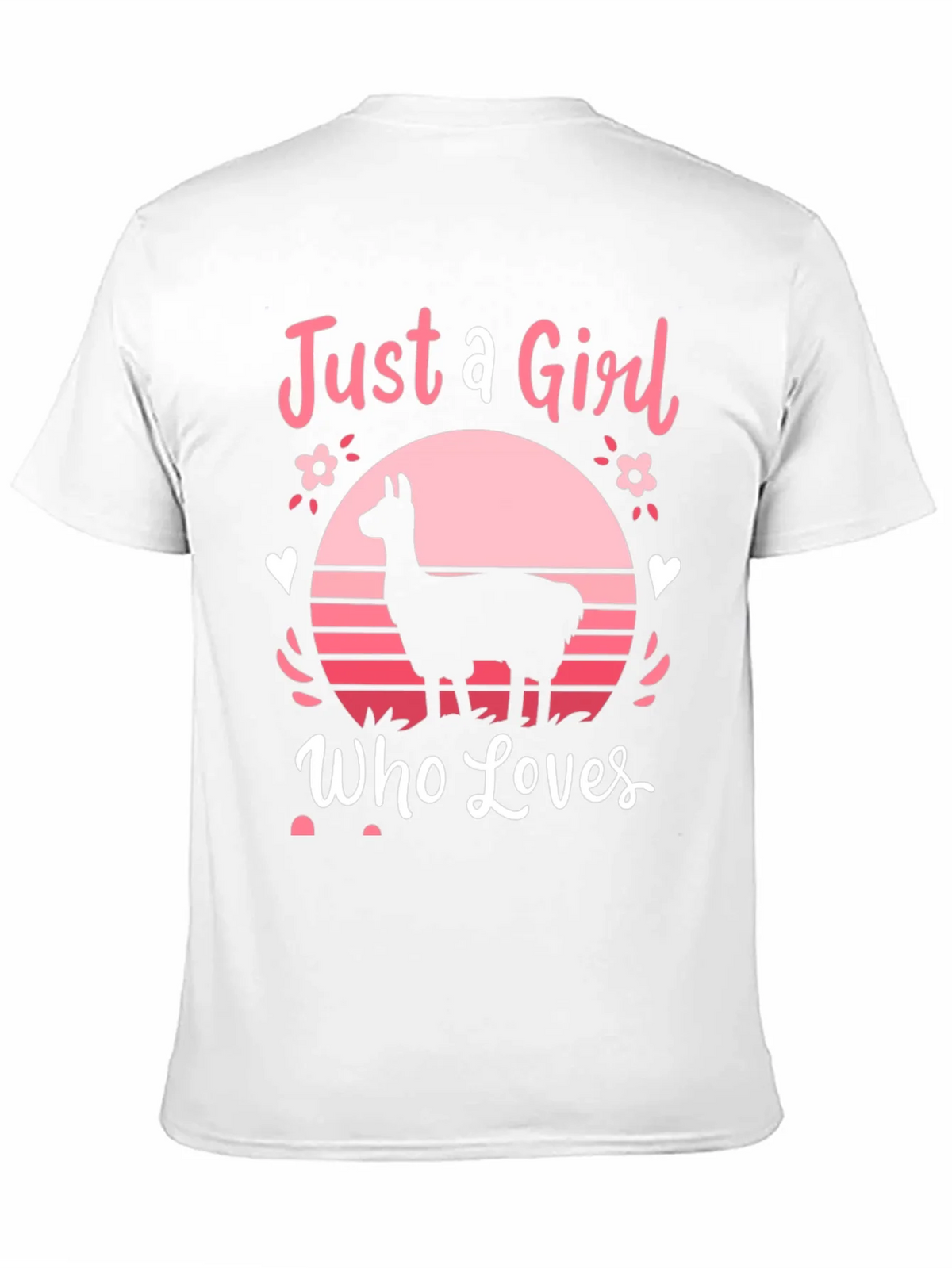 Just A Girl Who Loves Llamas T-Shirt product image 10