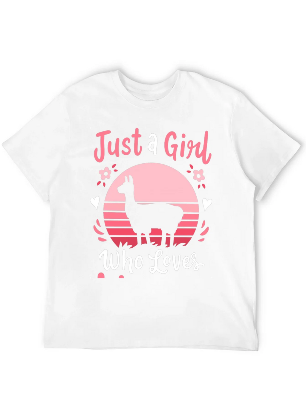 Just A Girl Who Loves Llamas T-Shirt product image 11