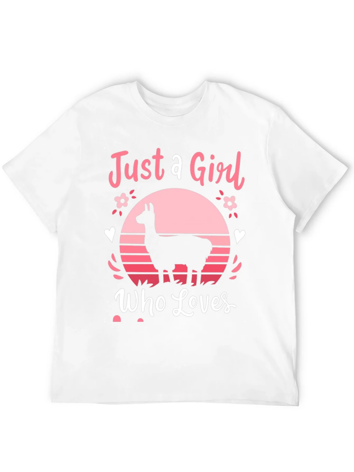 Just A Girl Who Loves Llamas T-Shirt product image 11