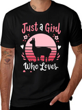 Just A Girl Who Loves Llamas T-Shirt product image 1