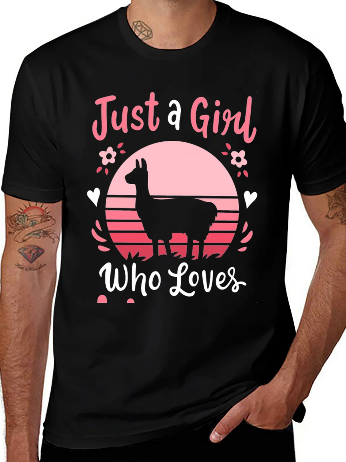 Just A Girl Who Loves Llamas T-Shirt product image 1