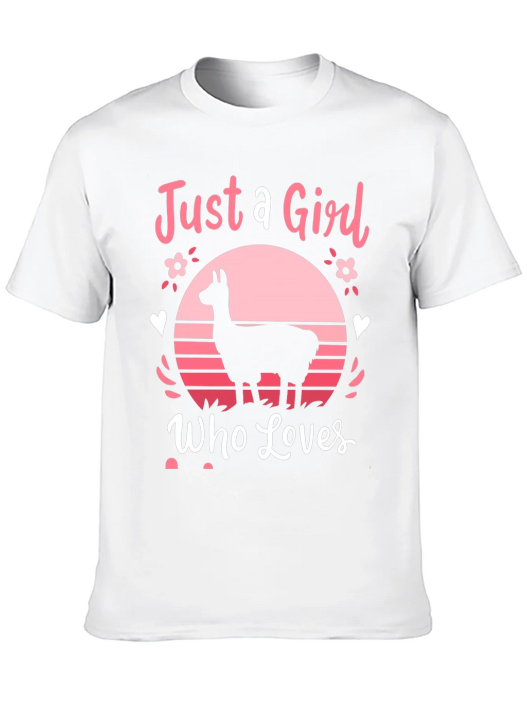 Just A Girl Who Loves Llamas T-Shirt product image 9