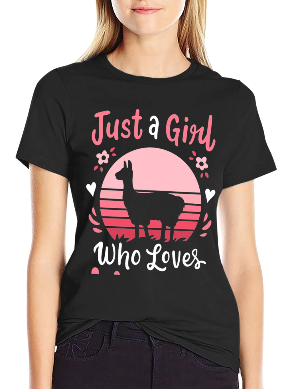 Just A Girl Who Loves Llamas T-Shirt product image 2