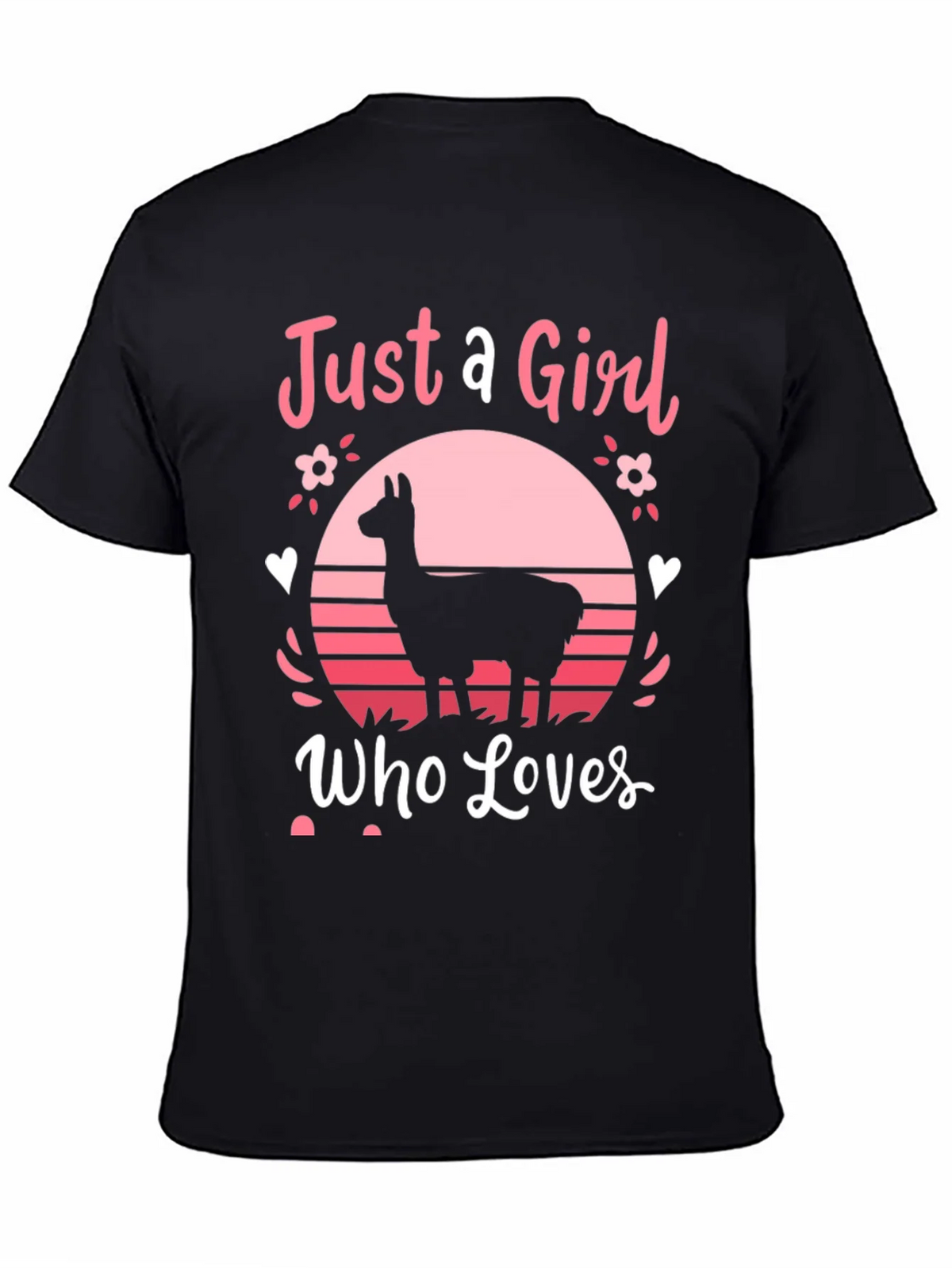 Just A Girl Who Loves Llamas T-Shirt product image 4