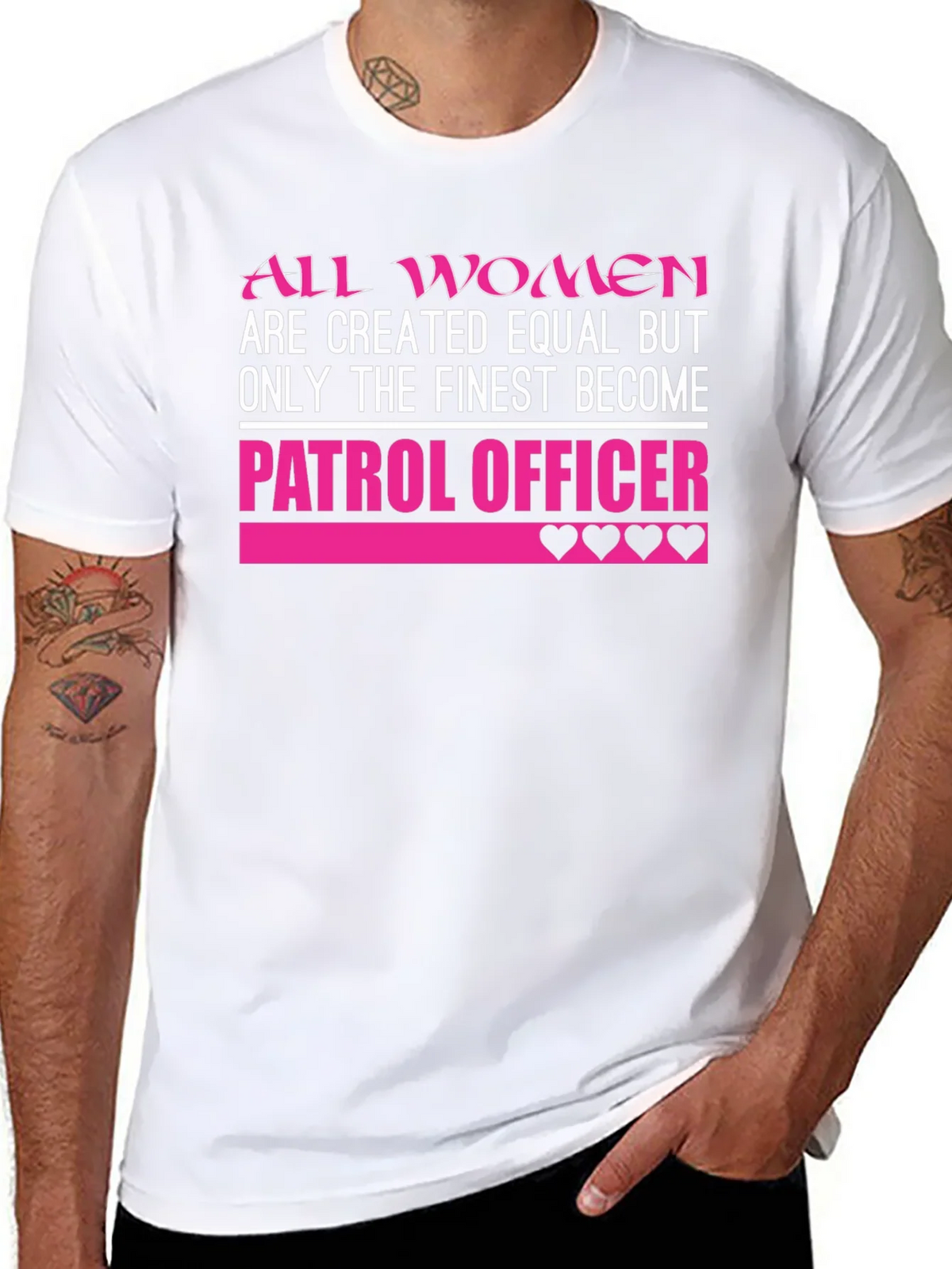 Finest Women Patrol Officer Graphic Tee product image 7