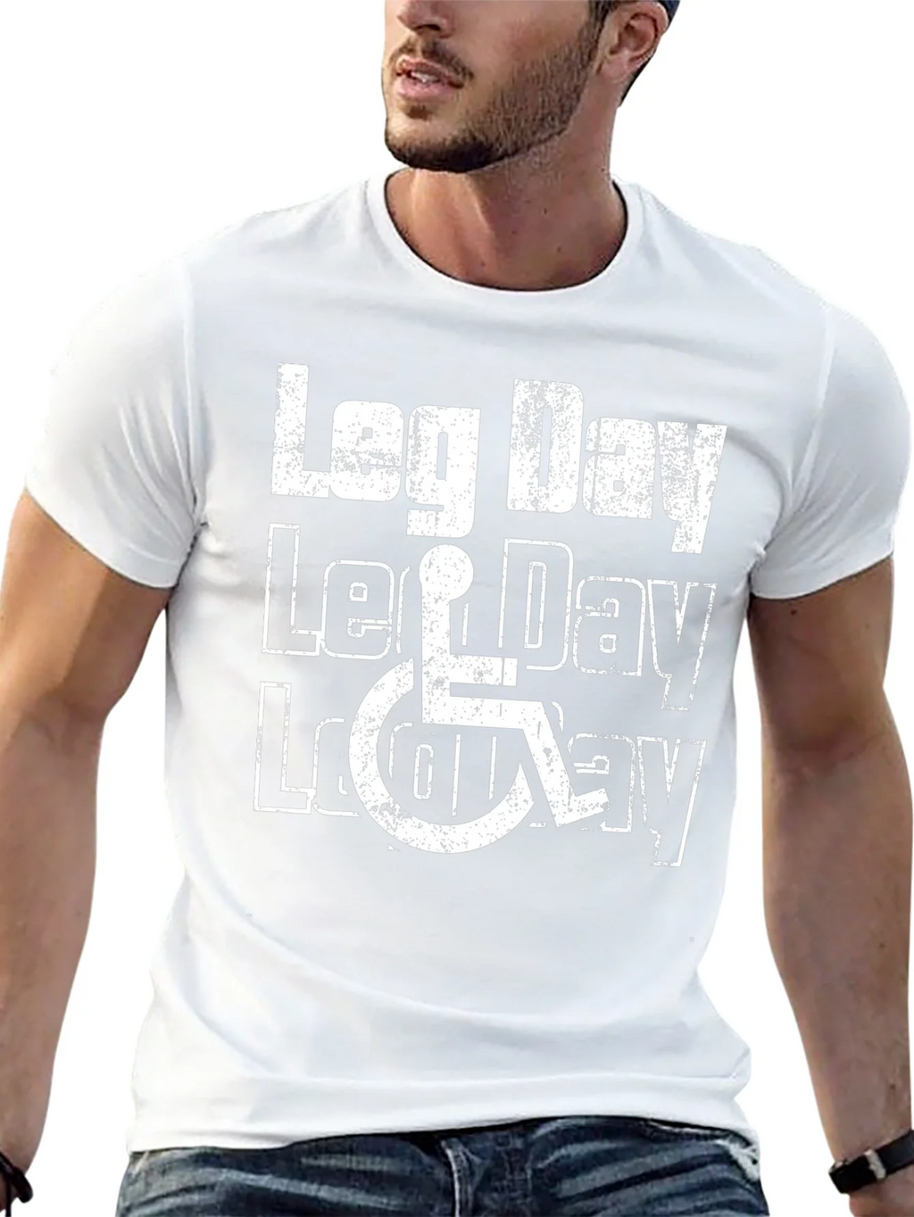 Leg Day Wheelchair Graphic Tee product image 11