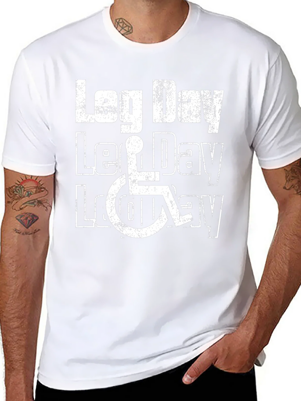 Leg Day Wheelchair Graphic Tee product image 6