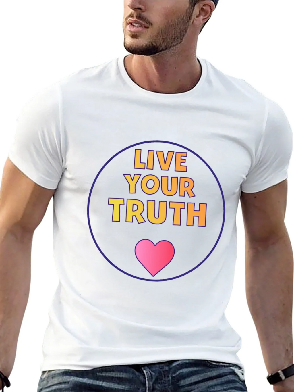 Live Your Truth Graphic Tee - Black Cotton Comfort product image 12