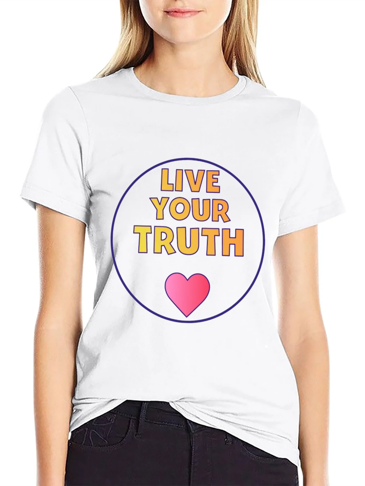 Live Your Truth Graphic Tee - Black Cotton Comfort product image 8