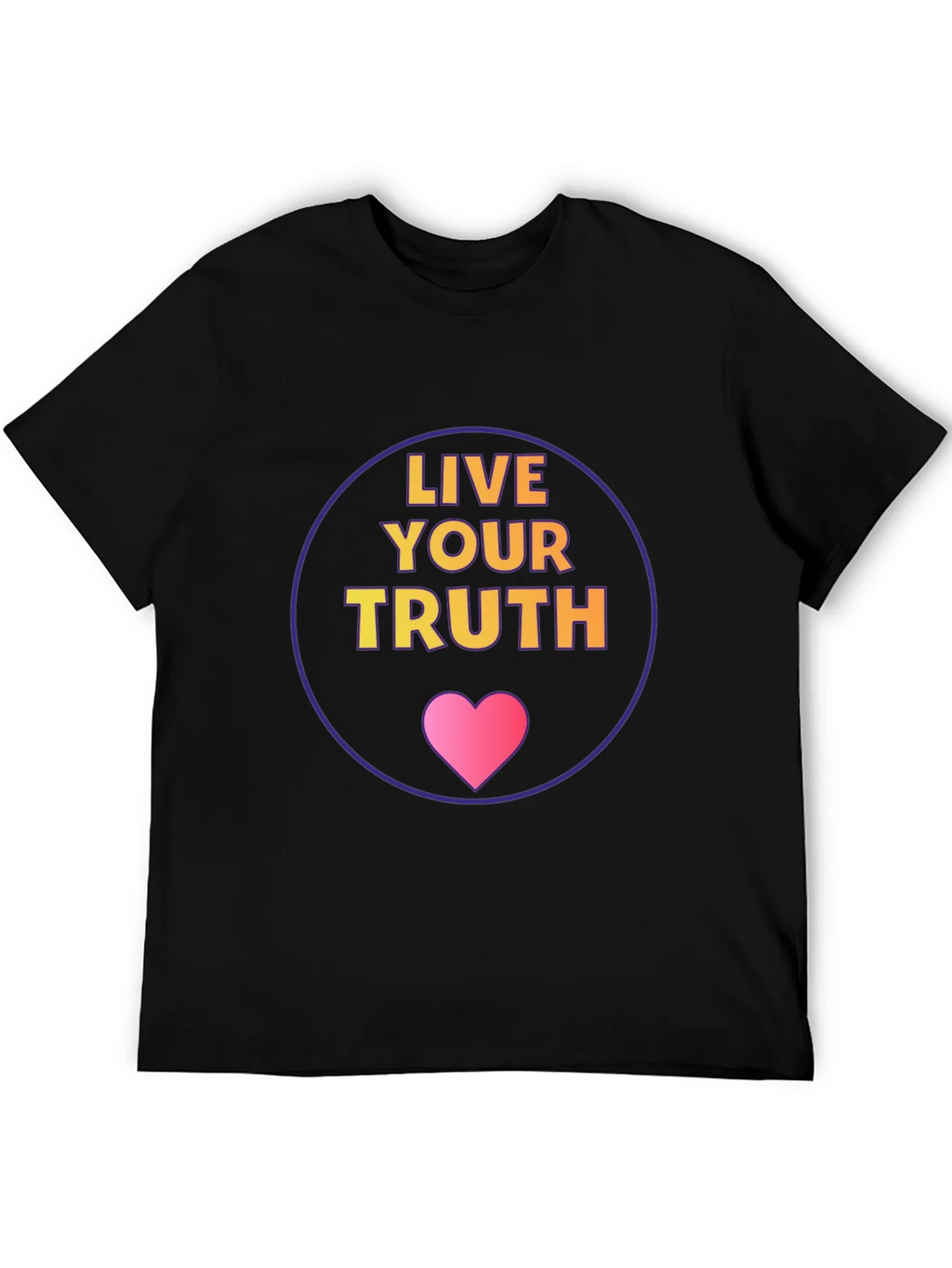 Live Your Truth Graphic Tee - Black Cotton Comfort product image 5