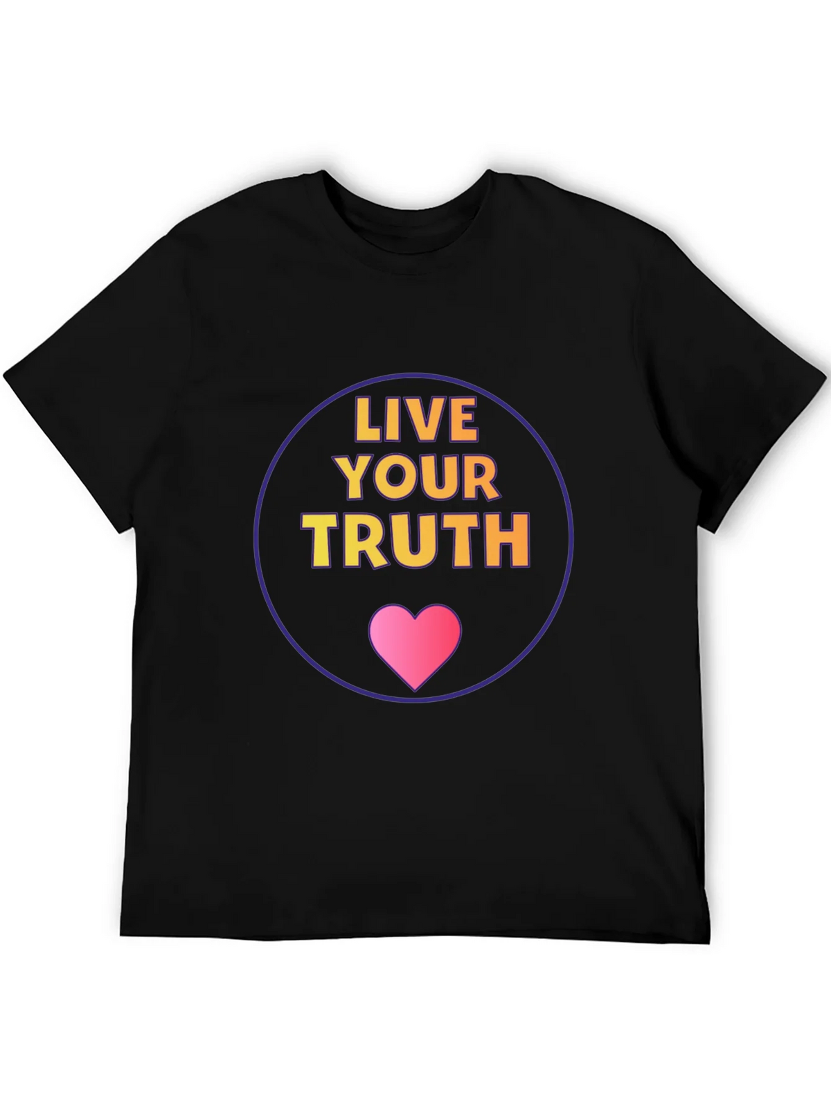 Live Your Truth Graphic Tee - Black Cotton Comfort product image 5