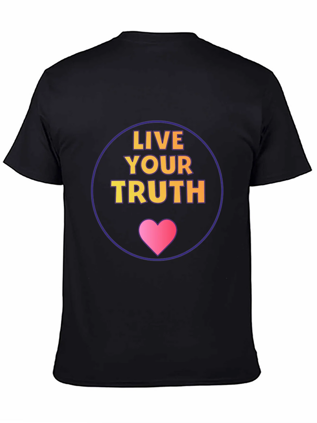 Live Your Truth Graphic Tee - Black Cotton Comfort product image 4