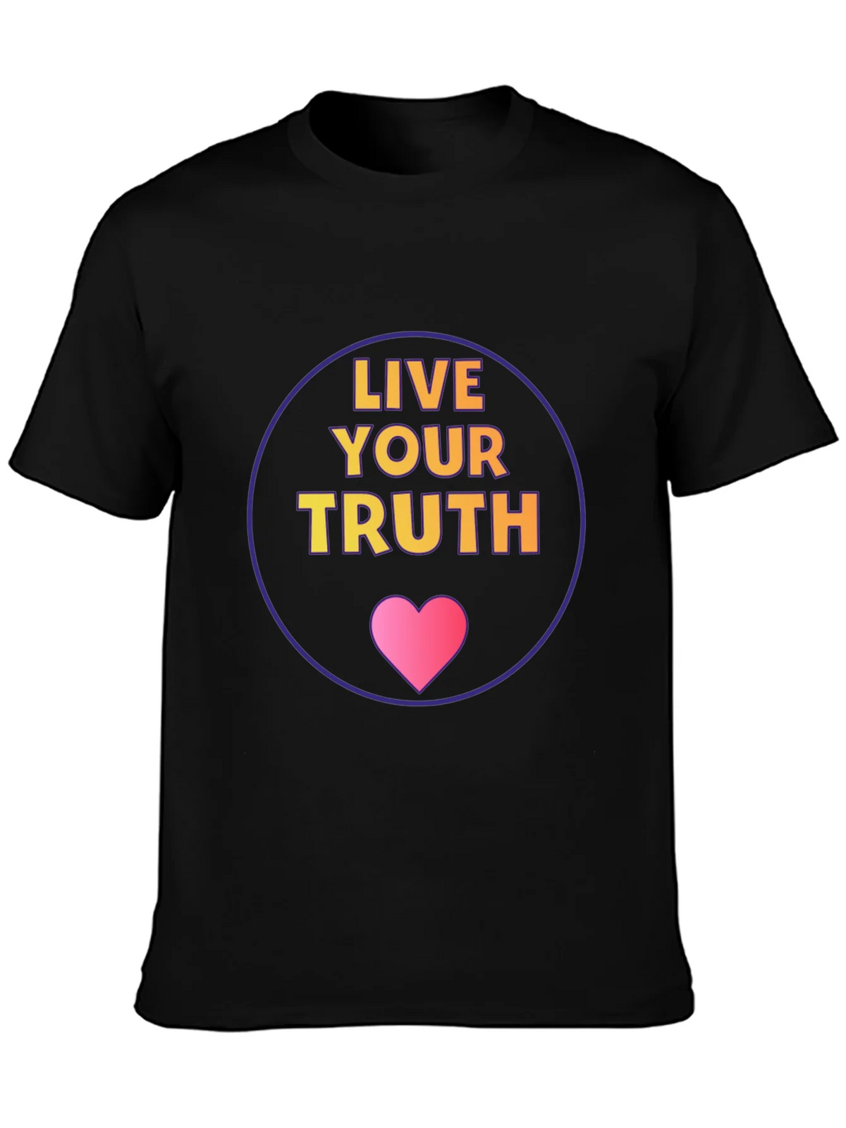 Live Your Truth Graphic Tee - Black Cotton Comfort product image 3