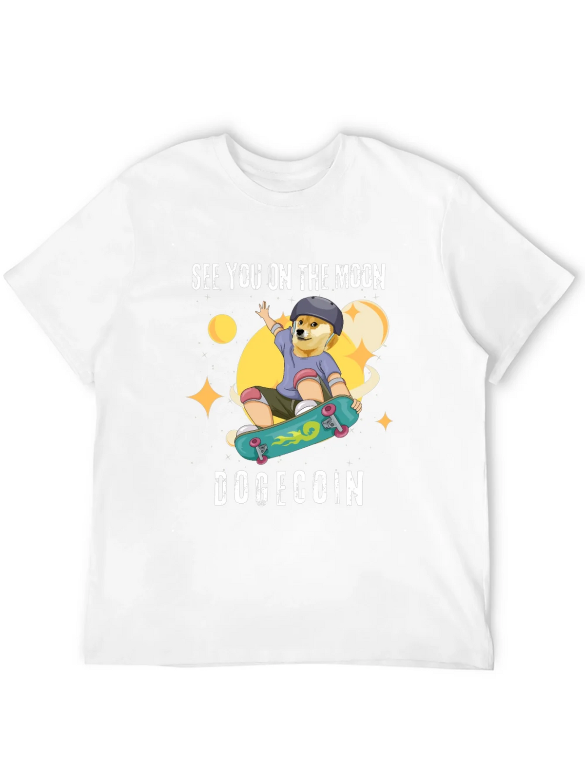 DogeCoin Moon Ride Black T-Shirt product image 11
