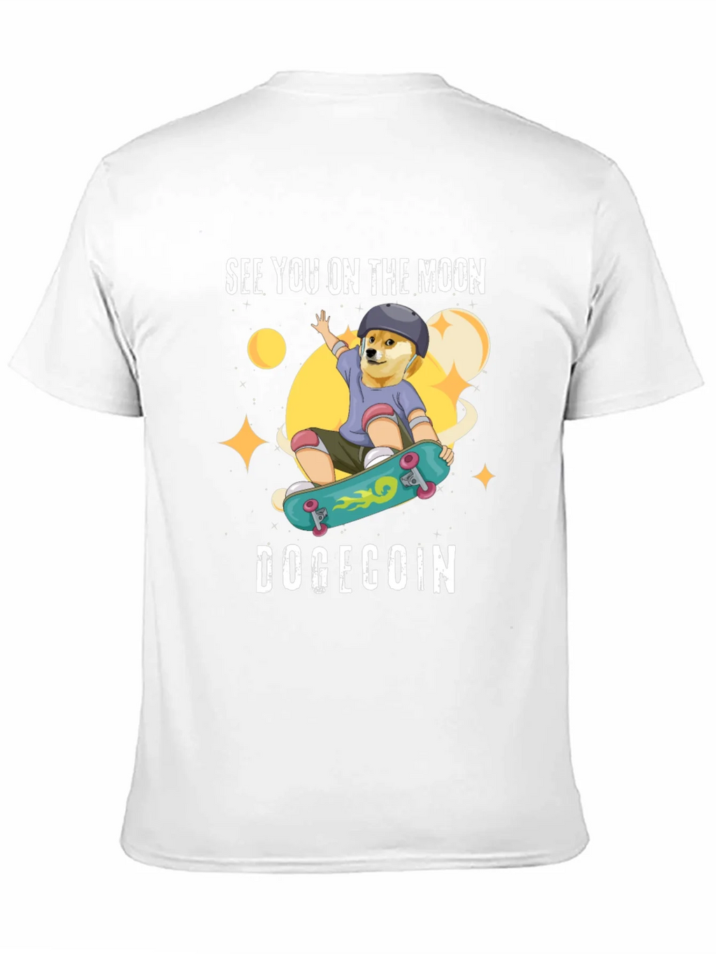DogeCoin Moon Ride Black T-Shirt product image 10