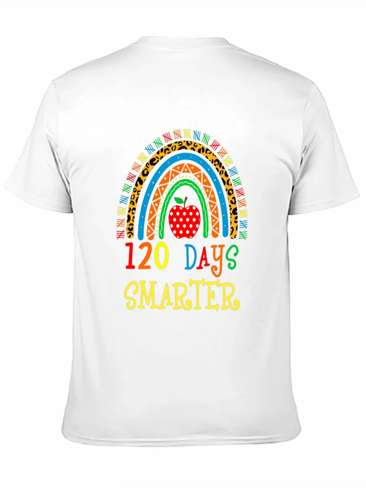 120 Days Smarter Teacher Rainbow T-Shirt product image 10