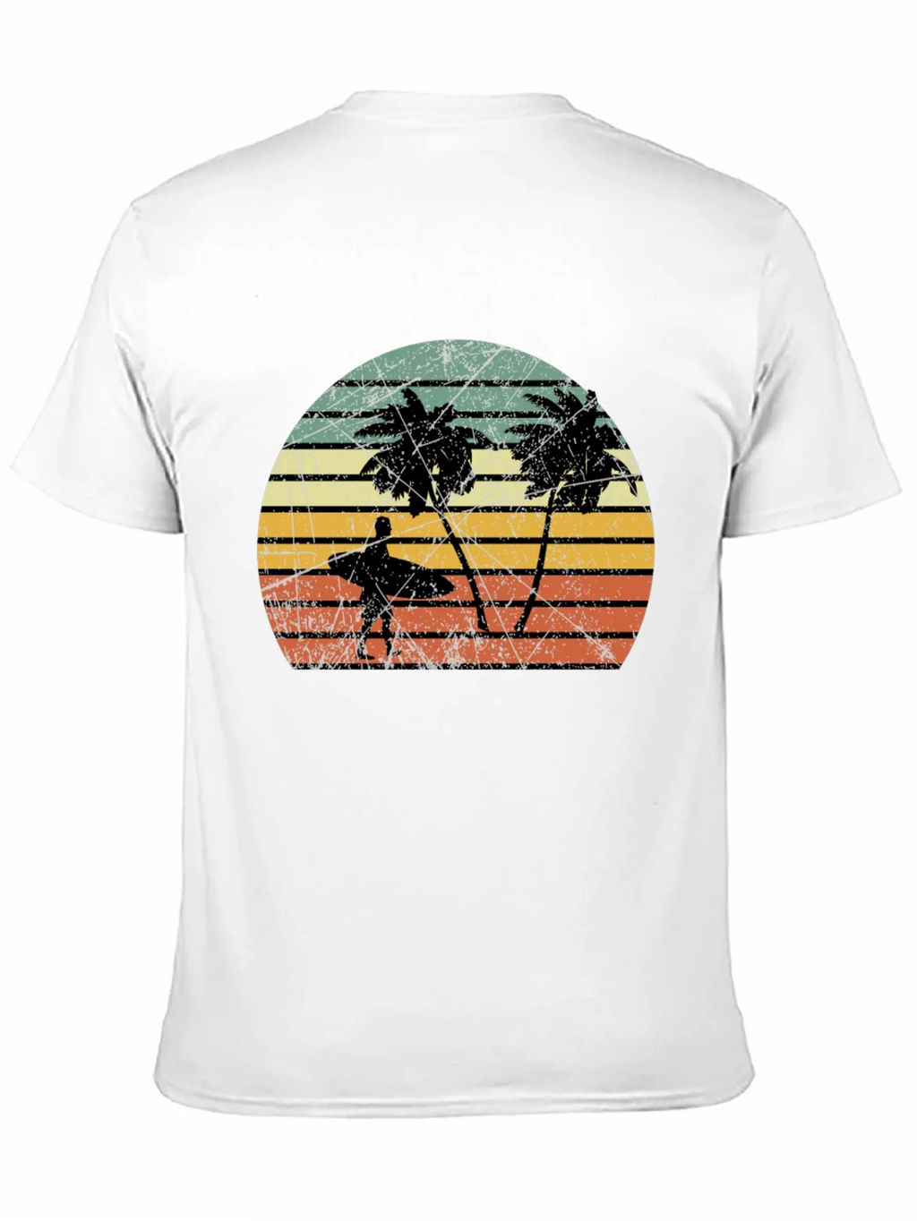 Retro Palm Tree Surfer Graphic Tee product image 10