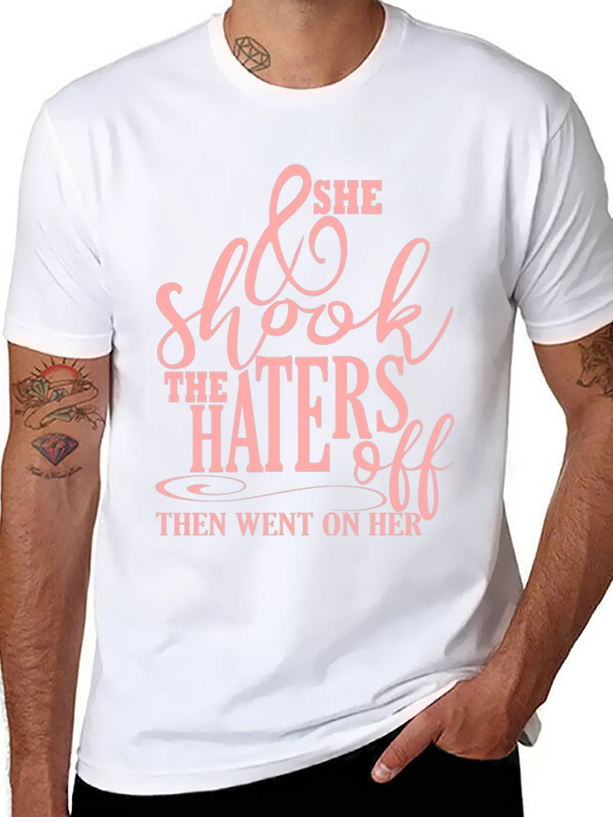 She Shook The Haters Off Graphic Tee - Black product image 7