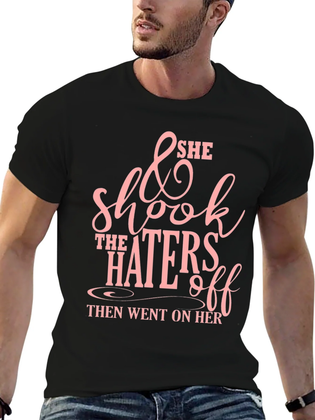 She Shook The Haters Off Graphic Tee - Black product image 6