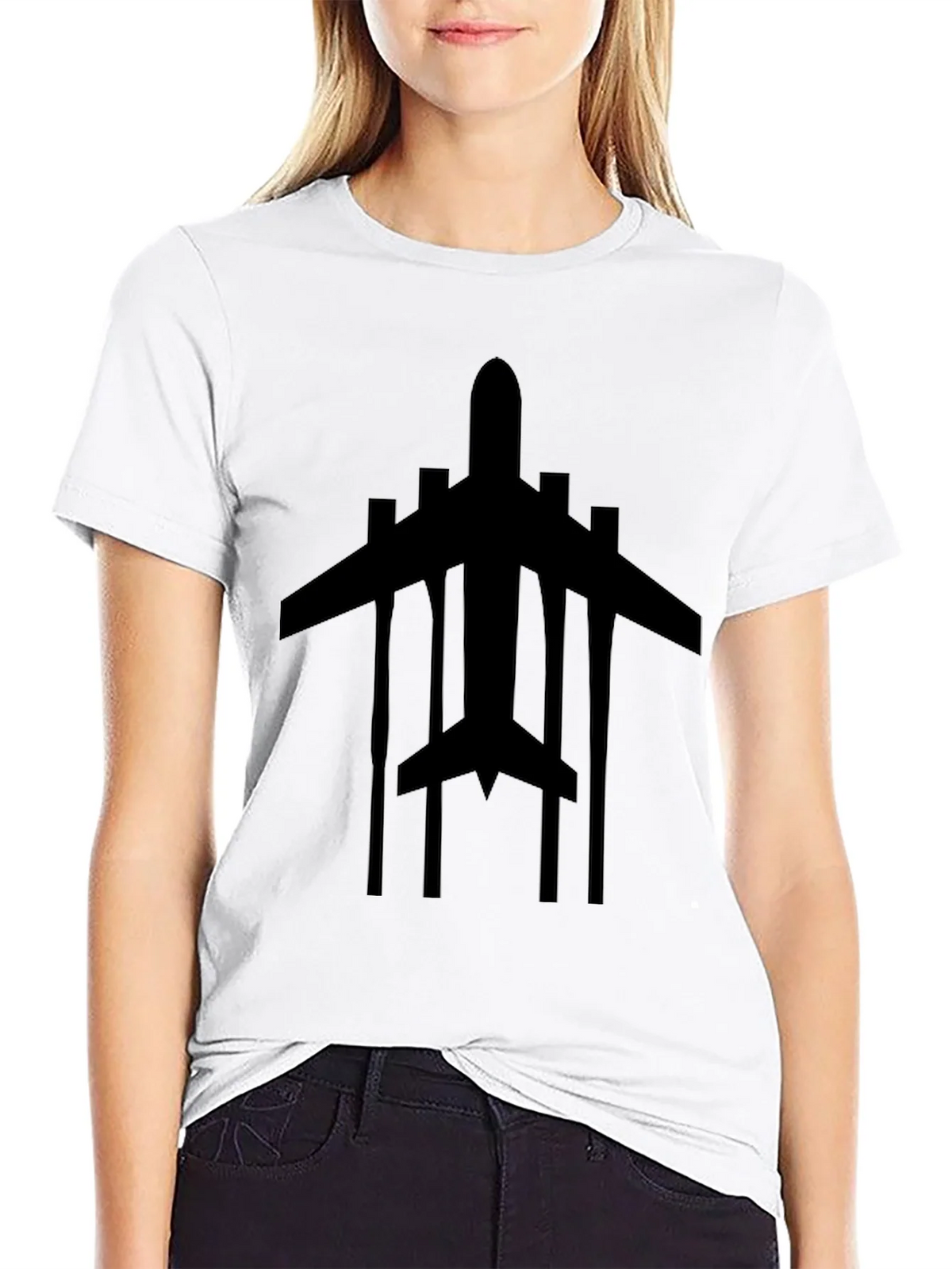 Airplane Graphic Tee - Black T-Shirt product image 8