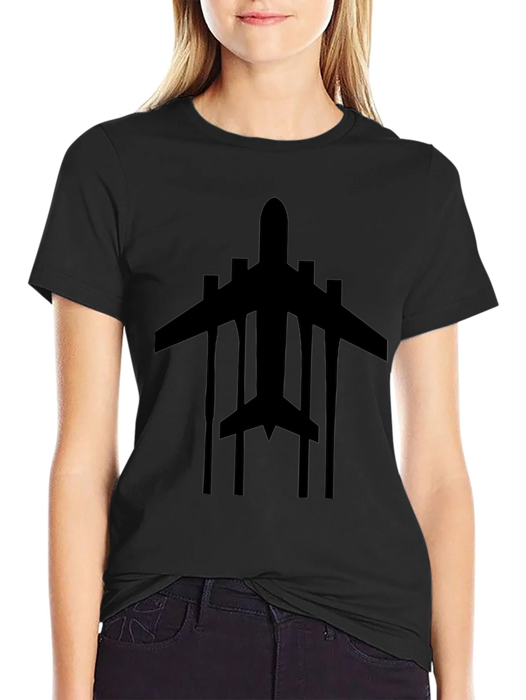 Airplane Graphic Tee - Black T-Shirt product image 2