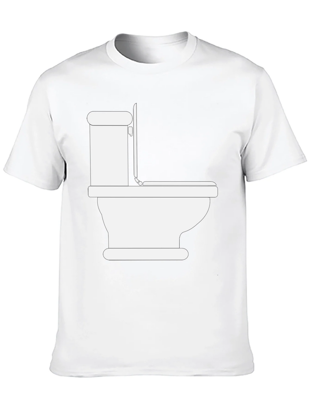 Toilet Humor Graphic Tee - Black Crew Neck T-Shirt product image 9