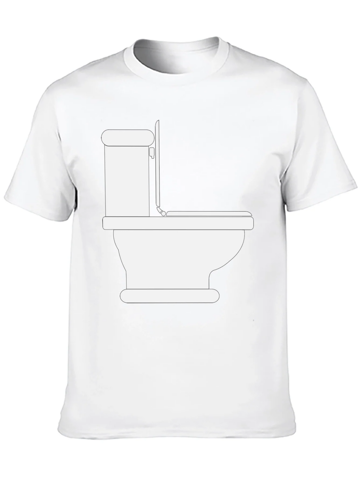 Toilet Humor Graphic Tee - Black Crew Neck T-Shirt product image 9