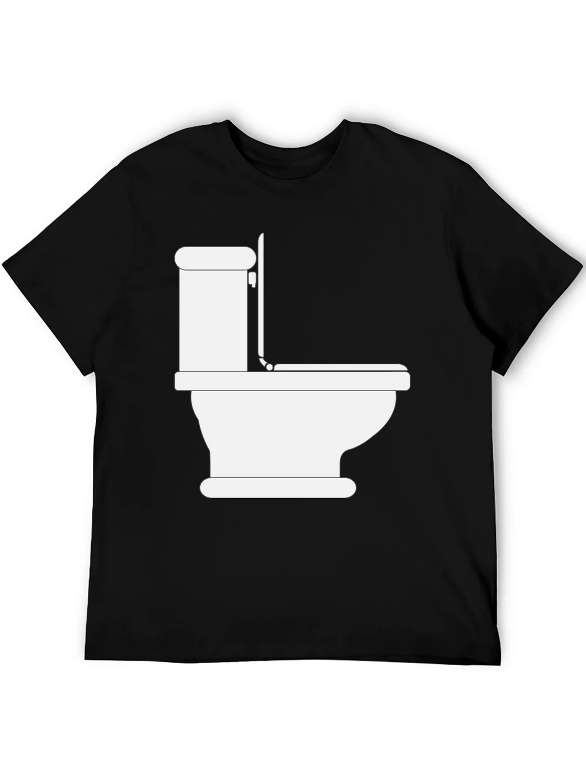 Toilet Humor Graphic Tee - Black Crew Neck T-Shirt product image 5