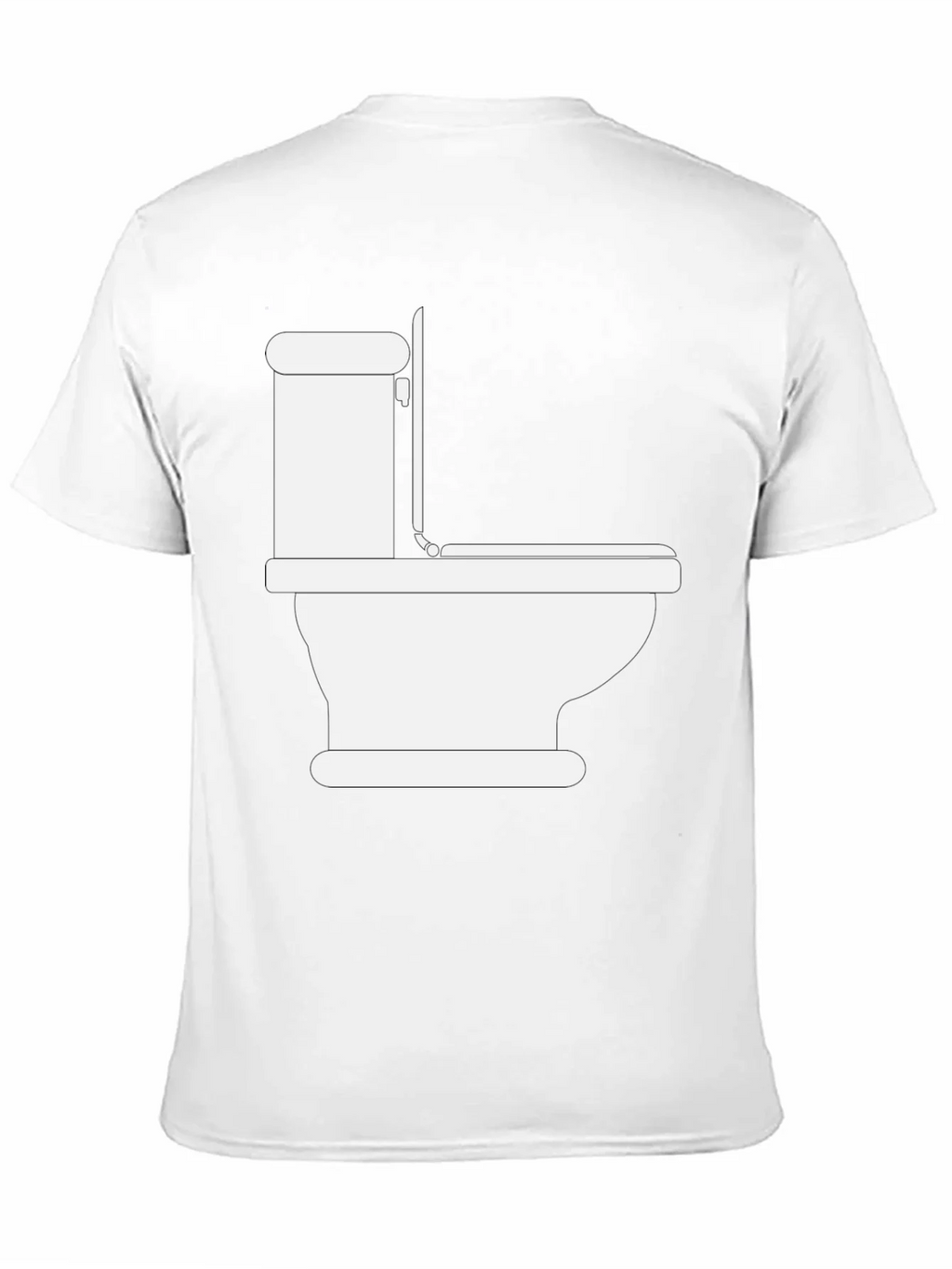 Toilet Humor Graphic Tee - Black Crew Neck T-Shirt product image 10