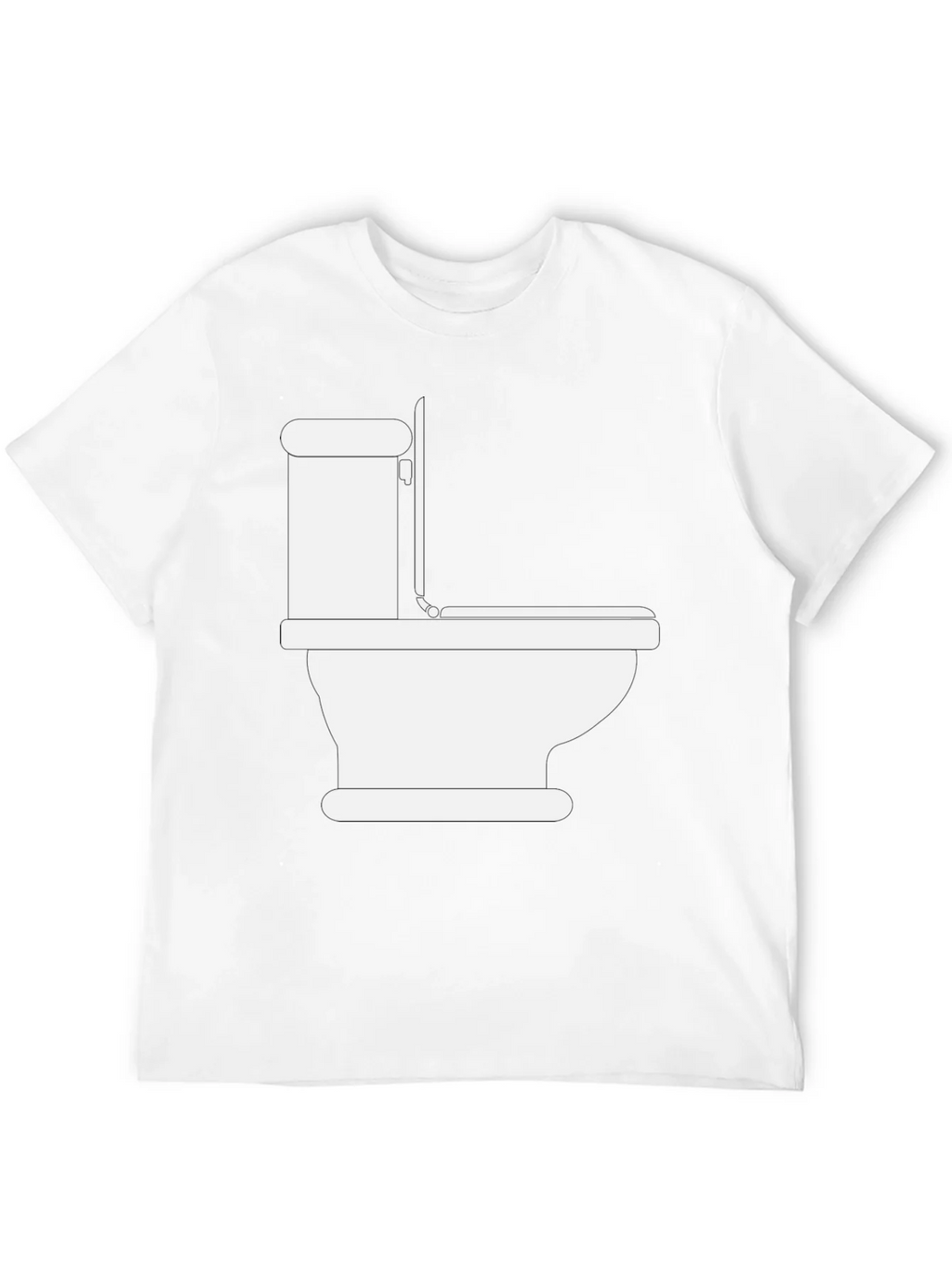 Toilet Humor Graphic Tee - Black Crew Neck T-Shirt product image 11