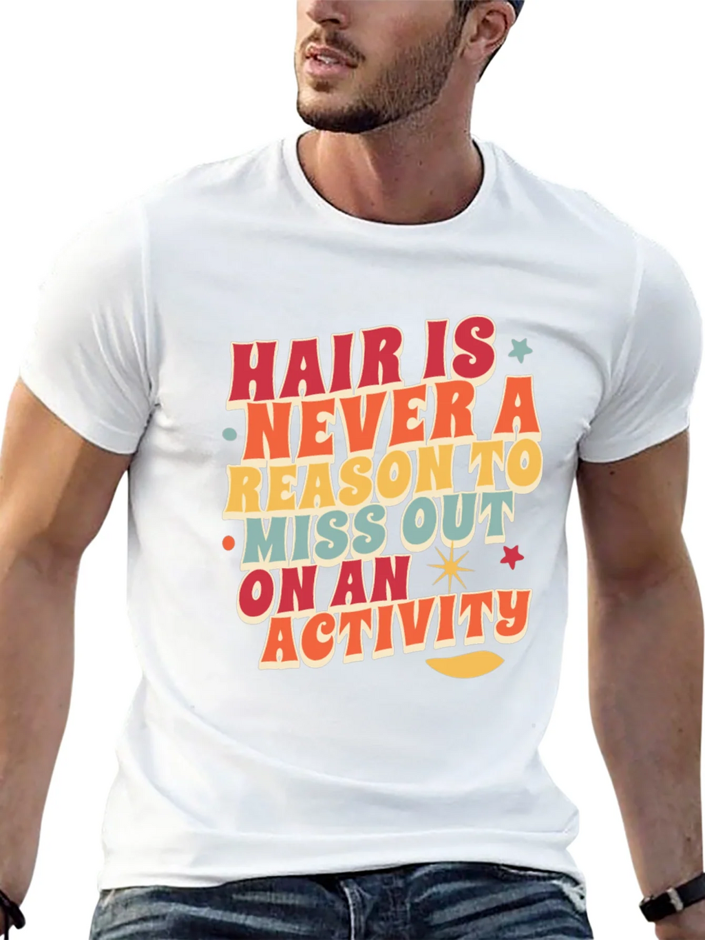 Retro Graphic Tee - Hair Is Never a Reason product image 5