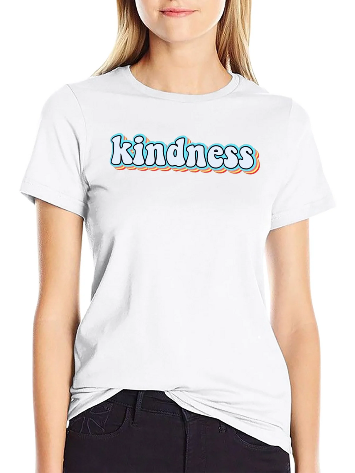 Kindness Graphic Tee - Black Short Sleeve T-Shirt product image 8