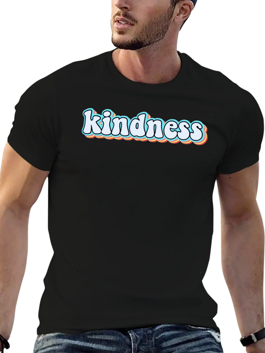 Kindness Graphic Tee - Black Short Sleeve T-Shirt product image 6