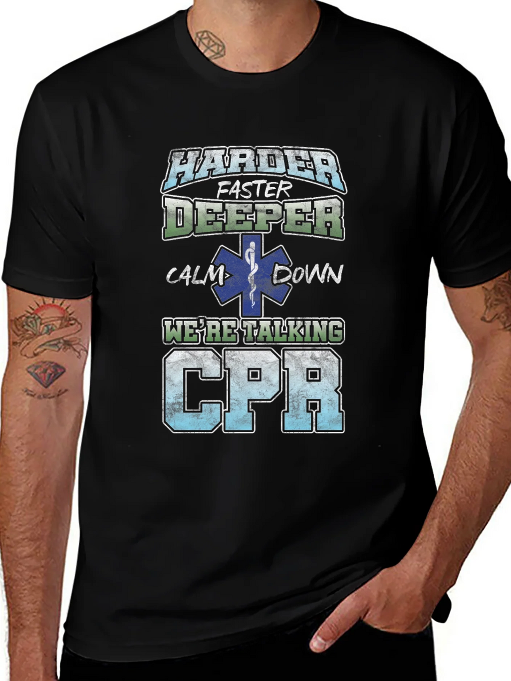Harder Faster Deeper CPR T-Shirt product image 1