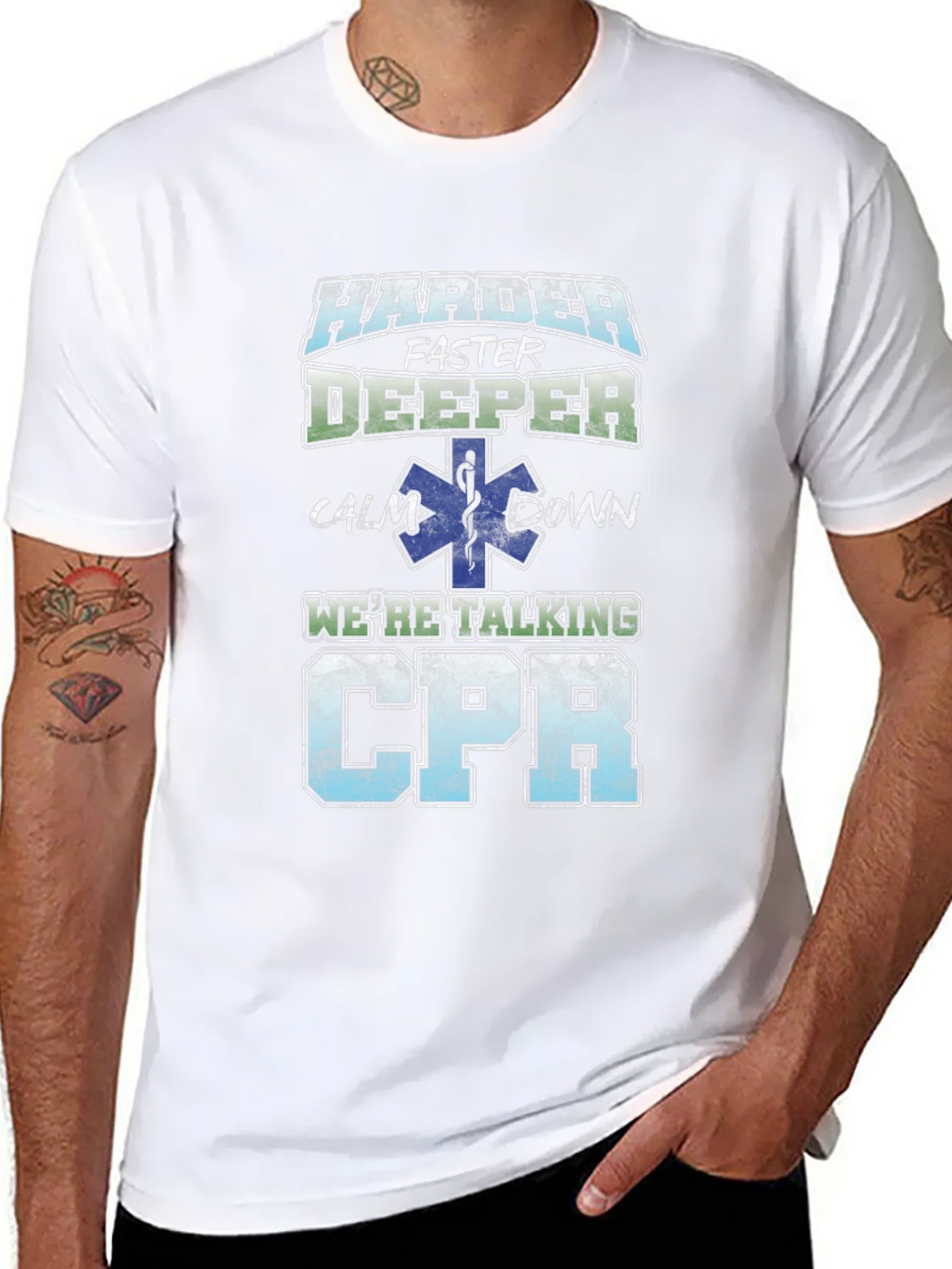 Harder Faster Deeper CPR T-Shirt product image 7