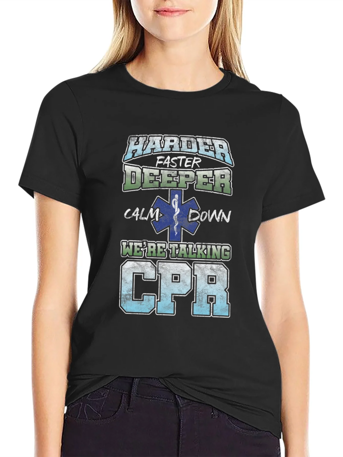 Harder Faster Deeper CPR T-Shirt product image 2