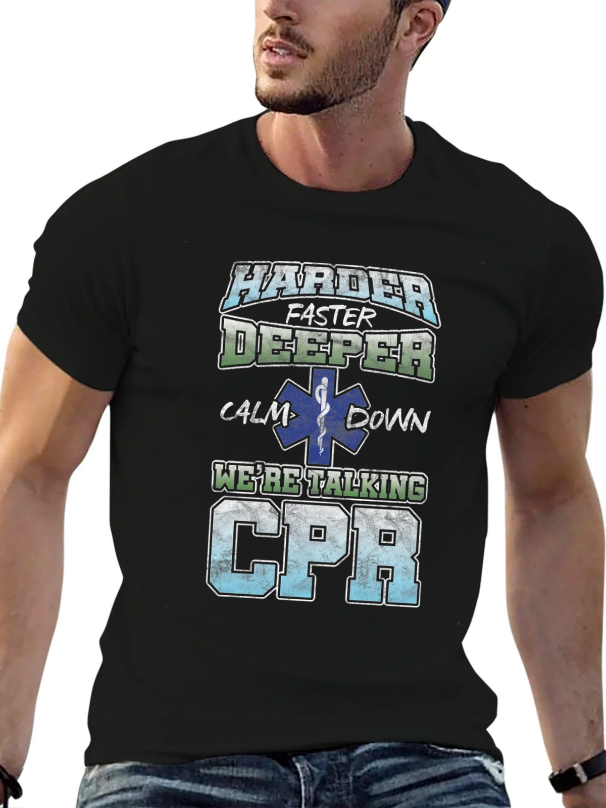 Harder Faster Deeper CPR T-Shirt product image 6