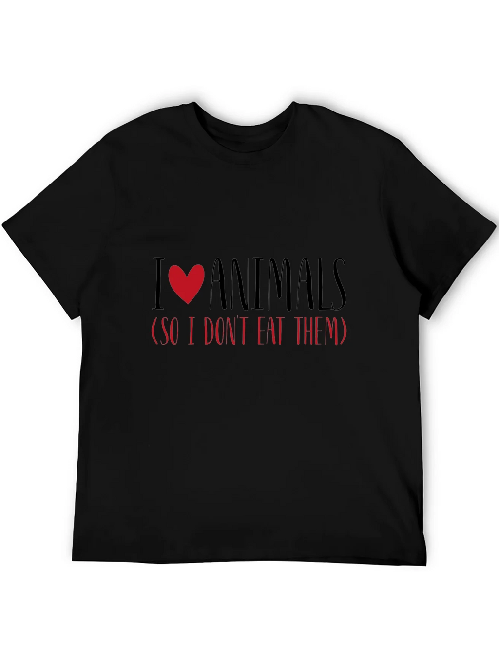 I Love Animals Vegetarian T-Shirt product image 5