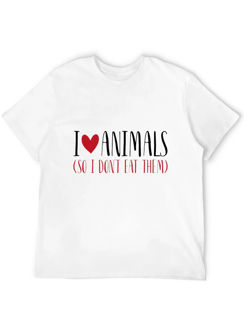 I Love Animals Vegetarian T-Shirt product image 11