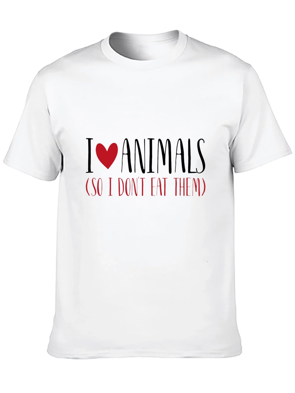 I Love Animals Vegetarian T-Shirt product image 9