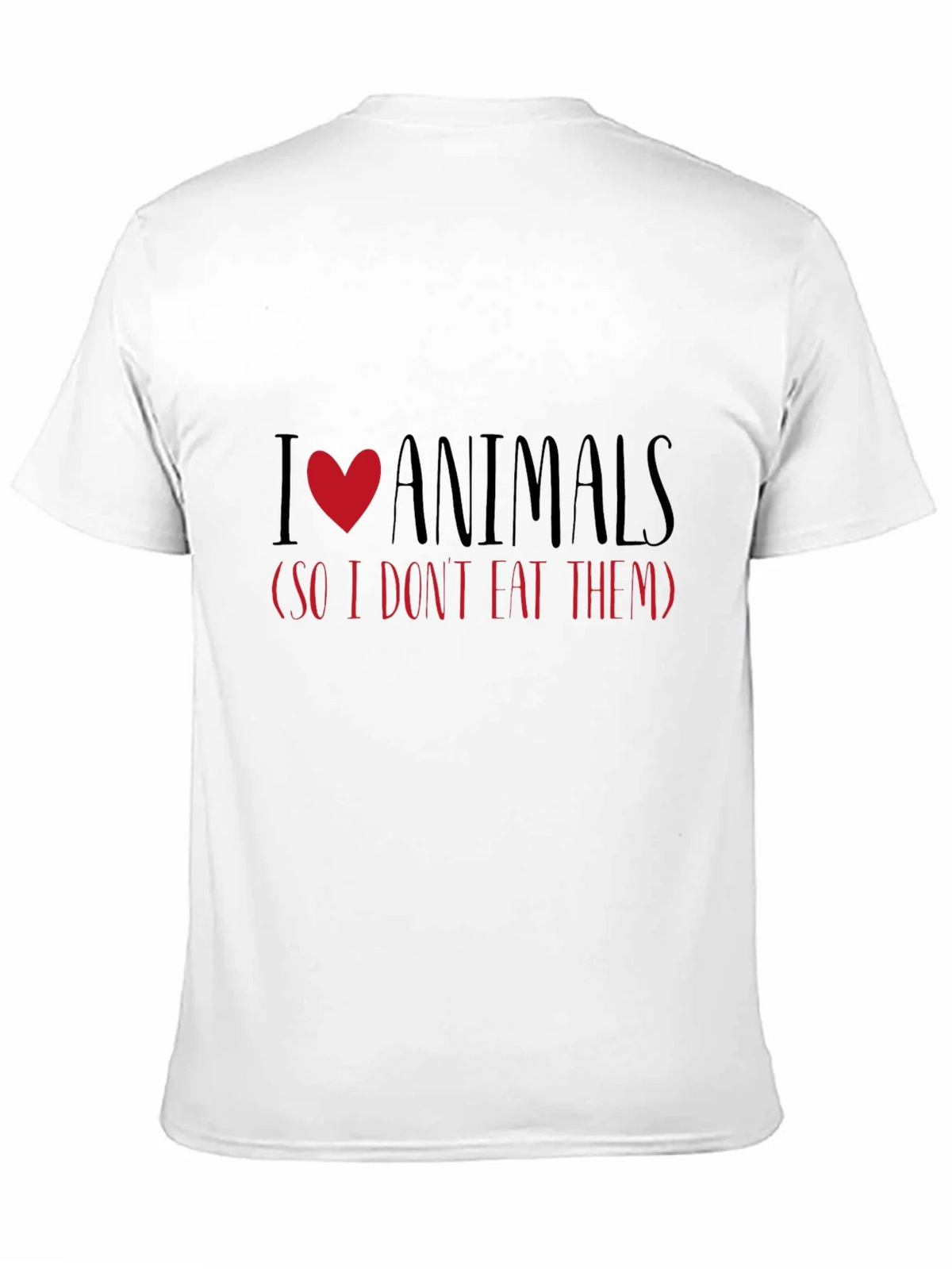 I Love Animals Vegetarian T-Shirt product image 10