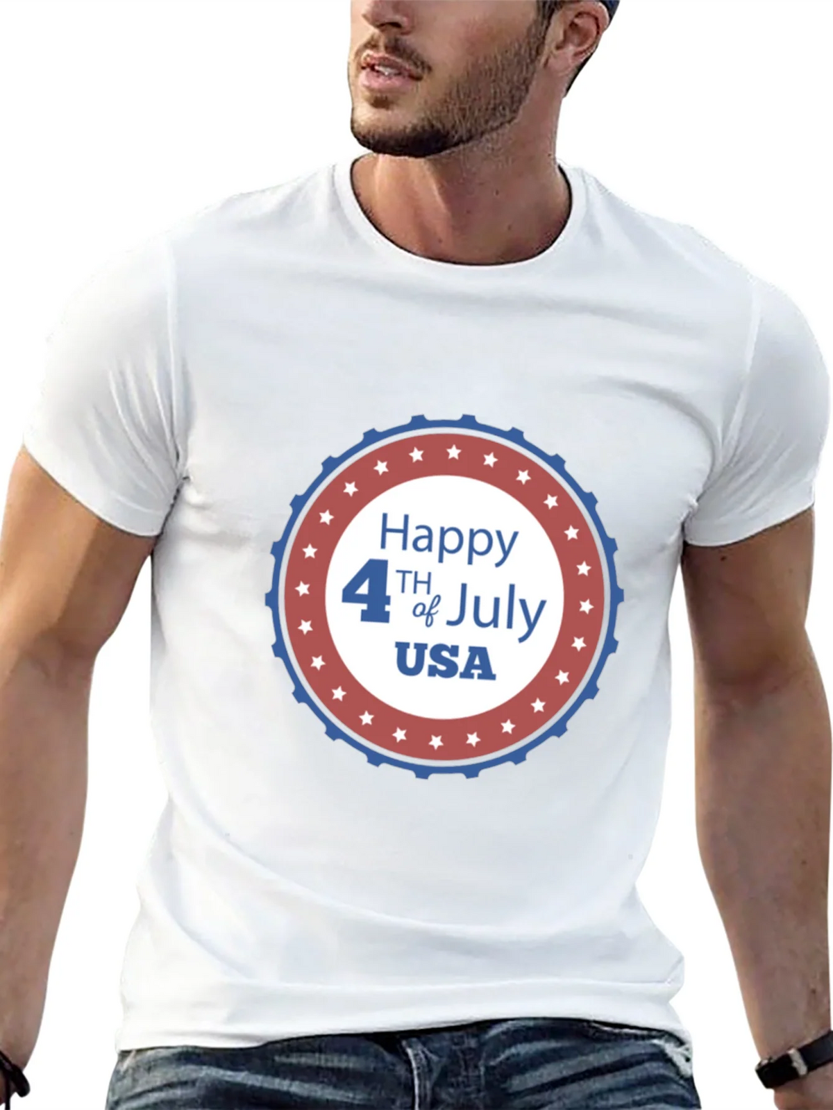 Happy 4th of July USA Graphic T-Shirt product image 9
