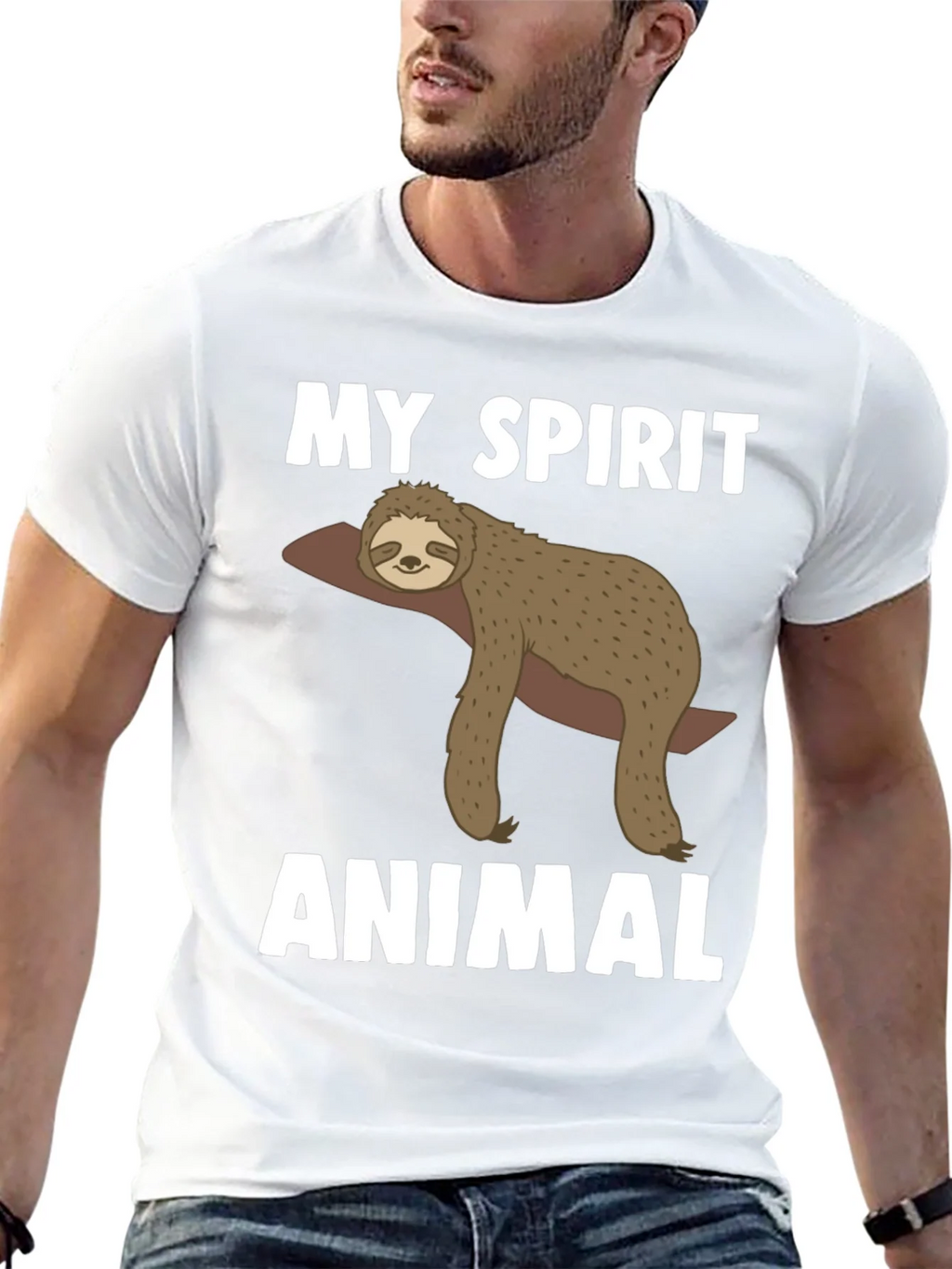 My Spirit Animal Sloth Graphic Tee product image 12