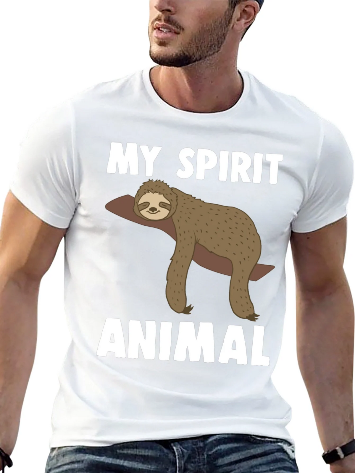 My Spirit Animal Sloth Graphic Tee product image 12